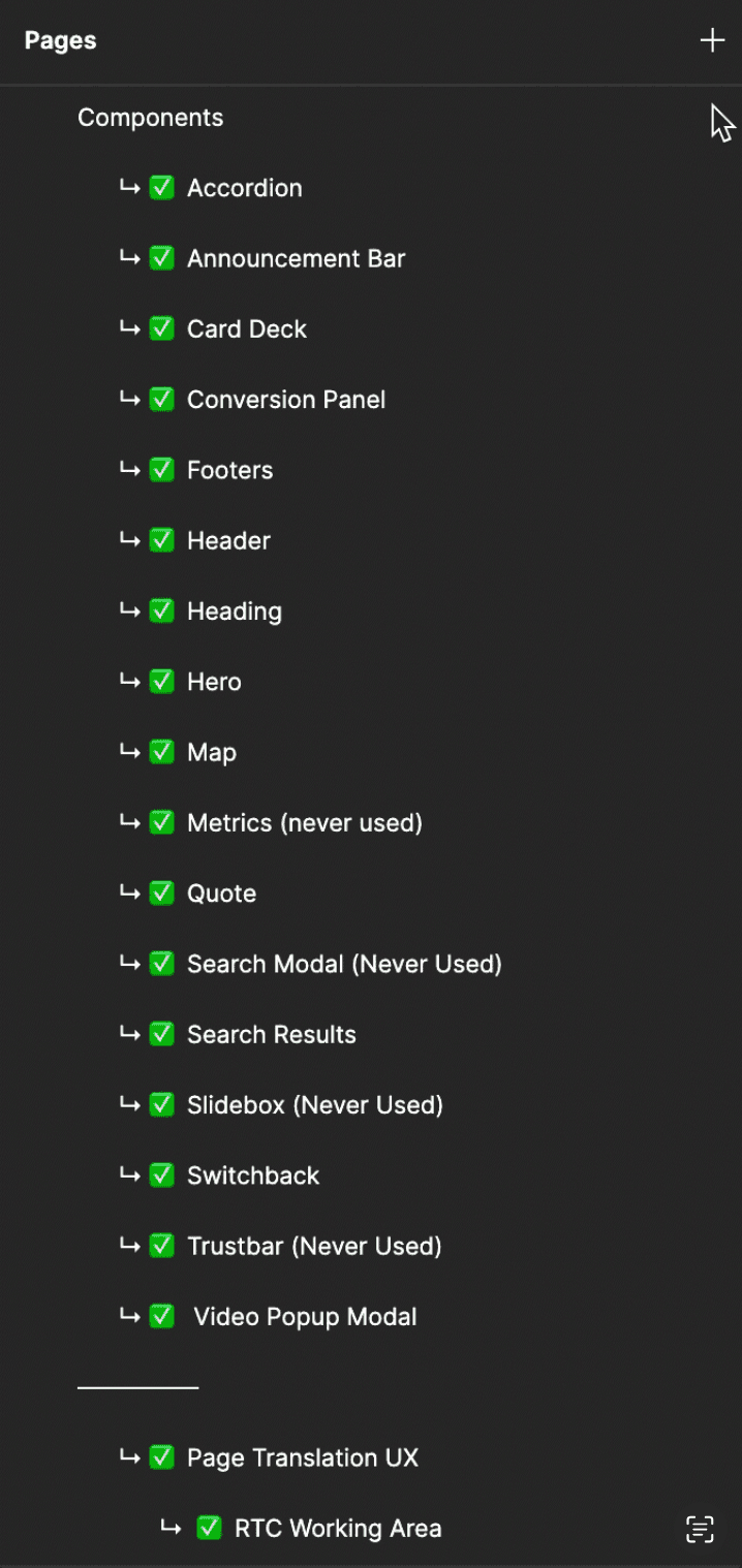 Screenshot of Figma organization