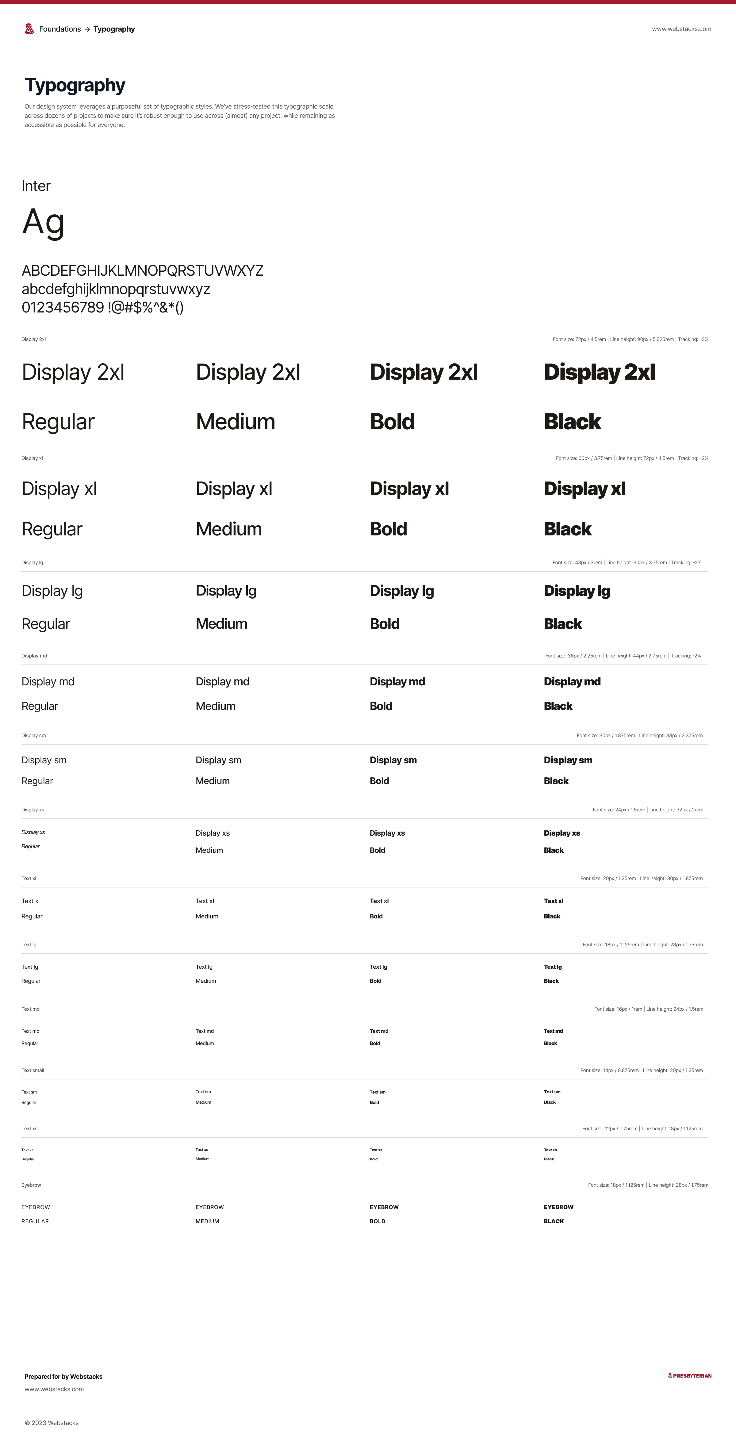 PHS Typography System